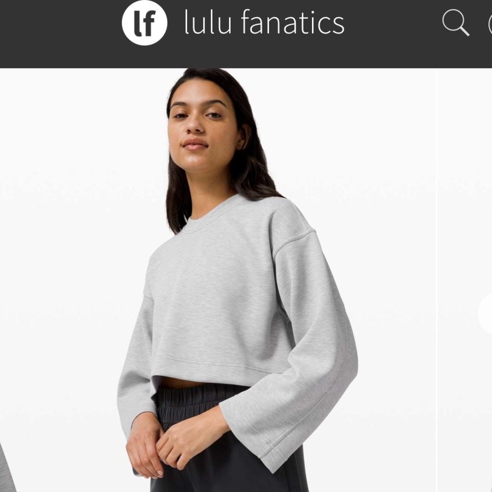 Lululemon Seek Softness Pullover Sz XS/S Heathered Stargaze 673